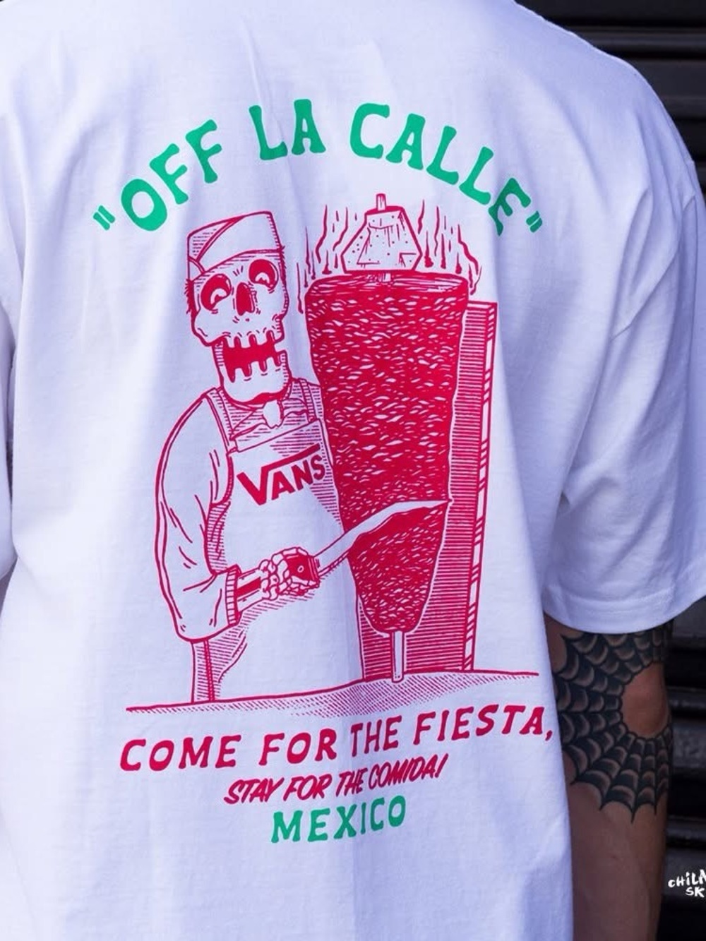 Vans Mexico Short Sleeve T-Shirt Al Pastor Tacos Theme